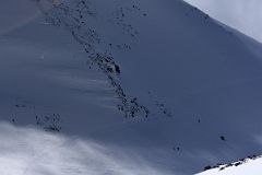 08A Trail Descends From The Mount Elbrus East Peak Traverse Down To The Saddle 5360m